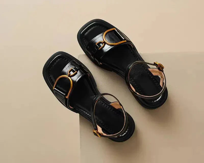 Amara | Buckled Flat Sandals™